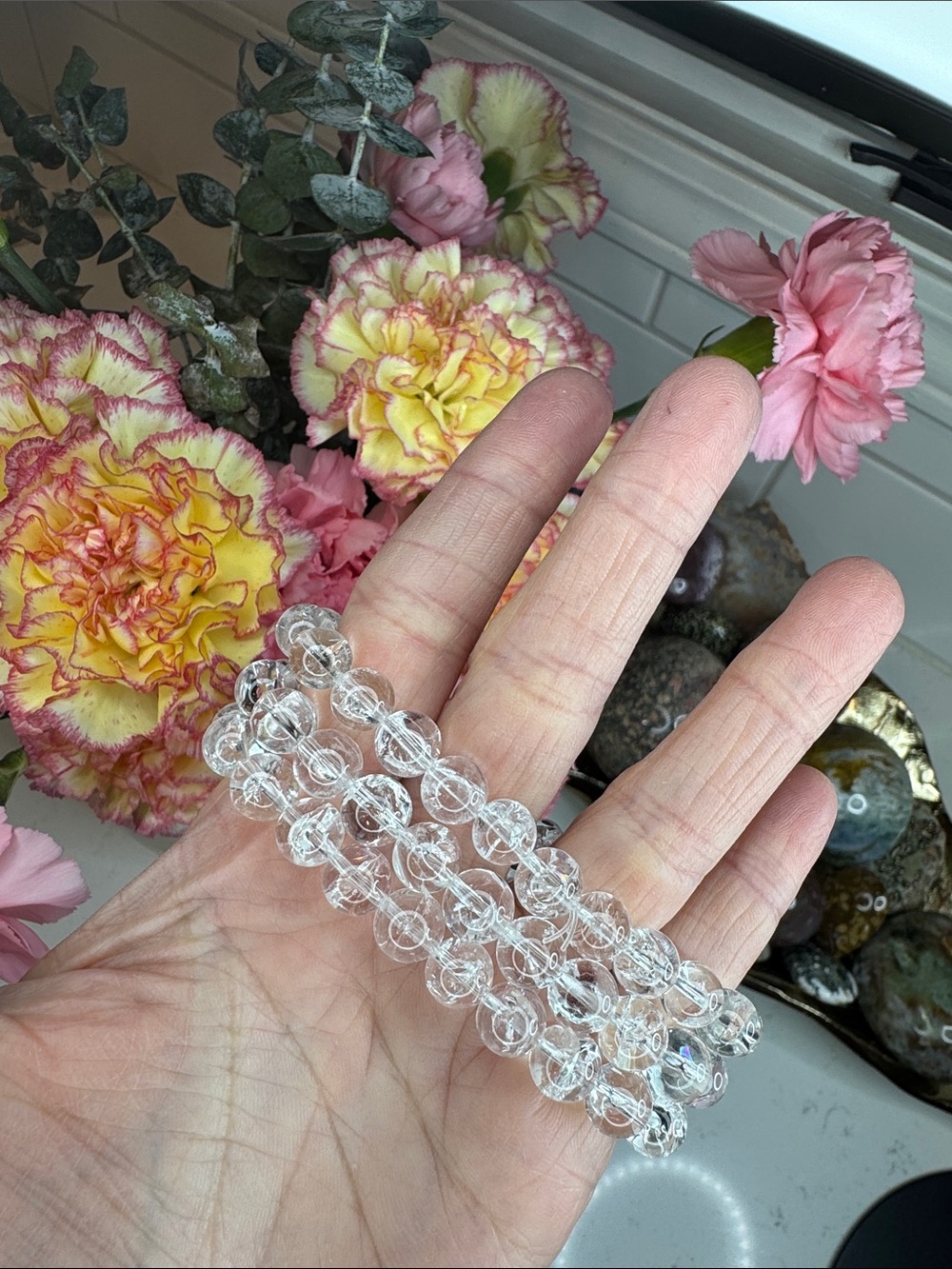 Gorgeous White Azeztulite (listing is for one): B1019